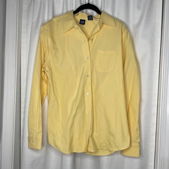 GAP Yellow Button Down Shirt - Picture 1 of 4